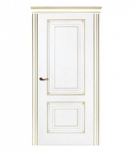 Межкомнатная дверь "Pasquale F2" патина золото