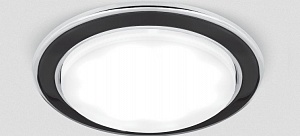 Точечный светильник "Gauss Tablet", хром/чёрный