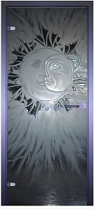 Межкомнатная дверь "ART-DECOR: Луна-солнце" стекло